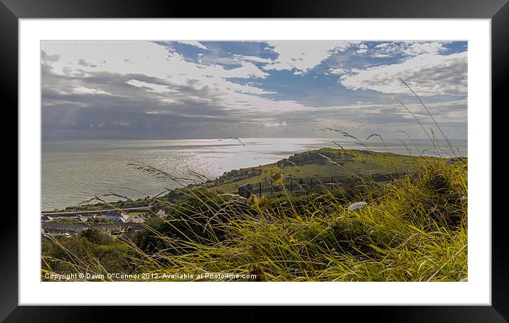 Dover Seascape Framed Mounted Print by Dawn O'Connor