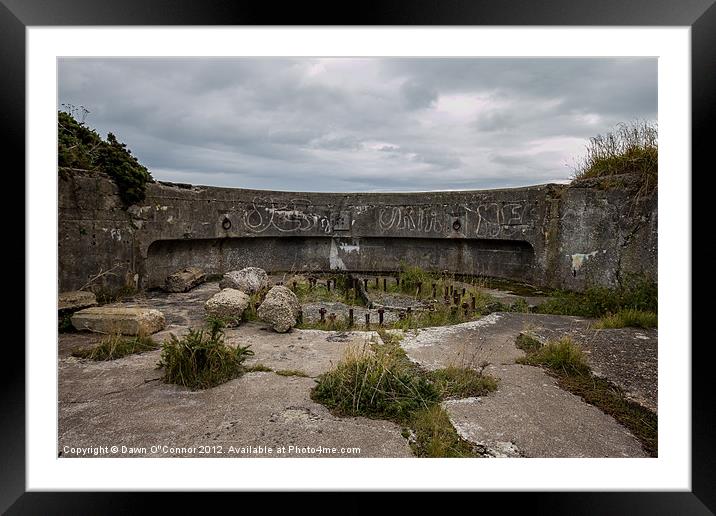 Citadel Battery, Western Heights, Dover Framed Mounted Print by Dawn O'Connor