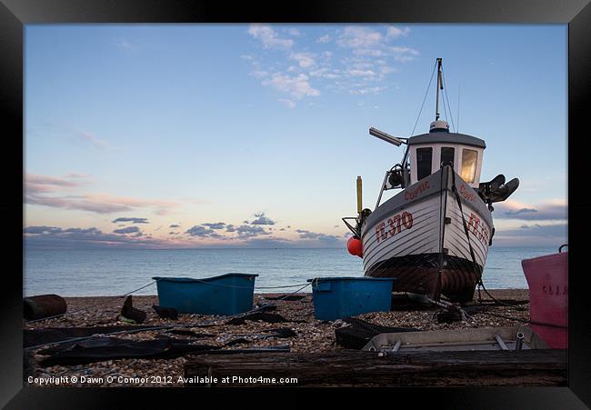 Deal Fishing Boat Framed Print by Dawn O'Connor