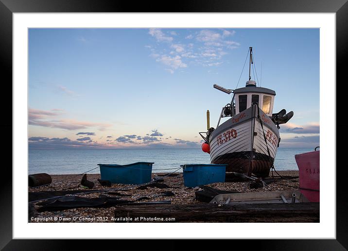 Deal Fishing Boat Framed Mounted Print by Dawn O'Connor