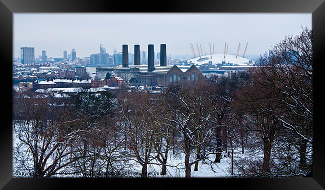 Greenwich Skyline Framed Print by Dawn O'Connor