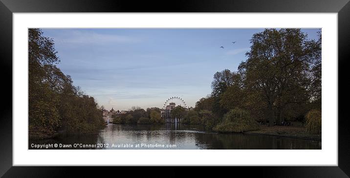 St Jamess Park Framed Mounted Print by Dawn O'Connor