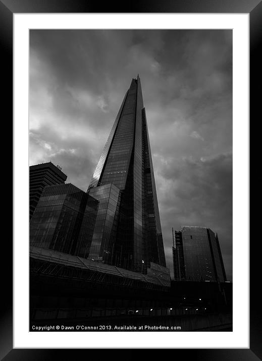 The Shard Framed Mounted Print by Dawn O'Connor