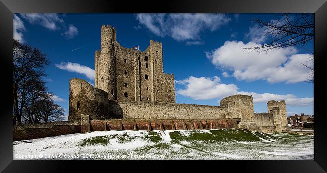Rochester Castle Framed Print by Dawn O'Connor