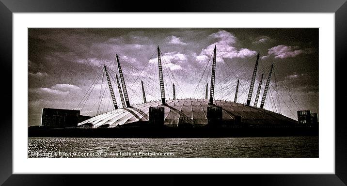 The O2 Arena Framed Mounted Print by Dawn O'Connor