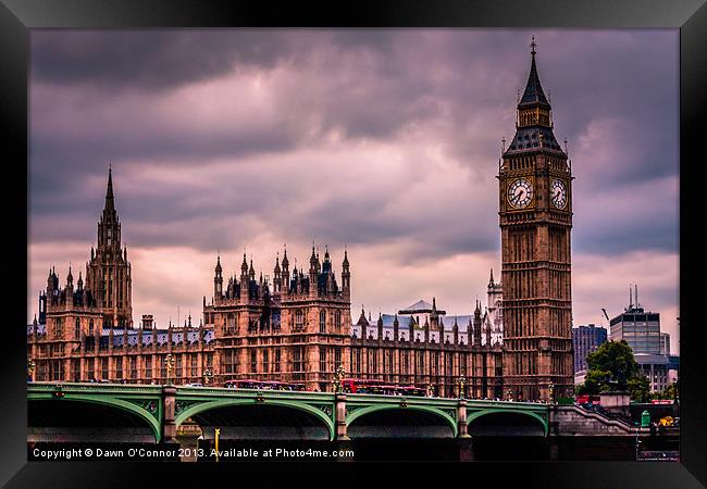 Westminster London Framed Print by Dawn O'Connor