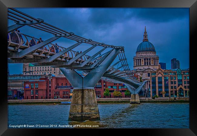 St Pauls Cathedral Framed Print by Dawn O'Connor