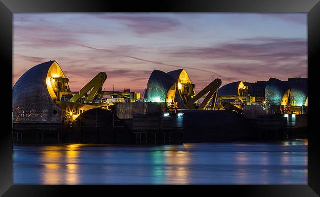 The Thames Barrier Framed Print by Dawn O'Connor