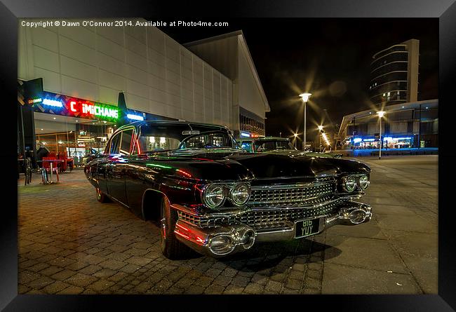 American Car Framed Print by Dawn O'Connor