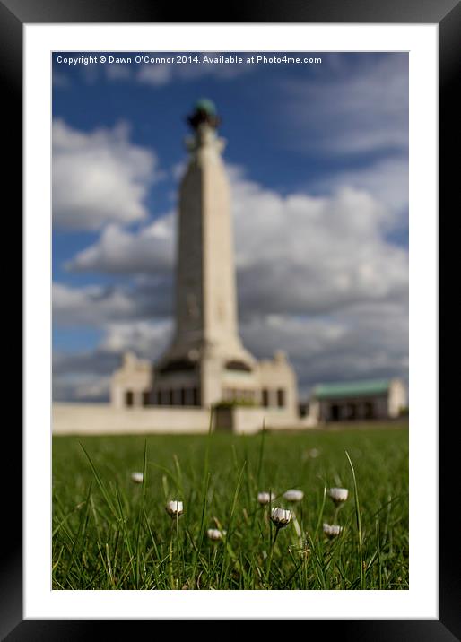 War Memorial Chatham Framed Mounted Print by Dawn O'Connor