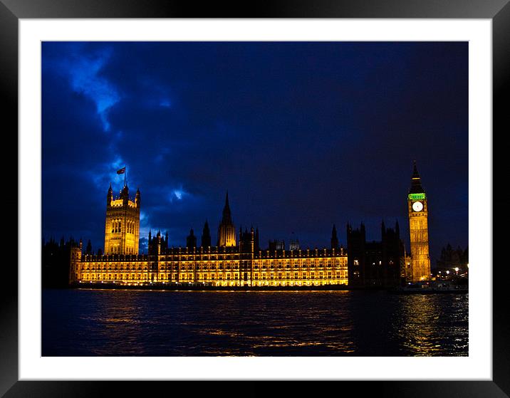 Houses of Parliment, Westminster, London UK Framed Mounted Print by Dawn O'Connor