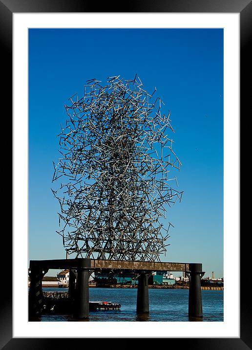 Quantum Cloud, Greenwich Peninsula, by Antony Gorm Framed Mounted Print by Dawn O'Connor