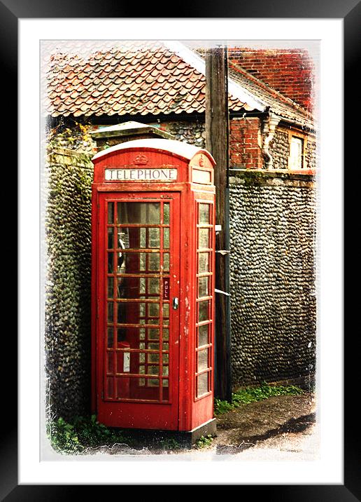 Phone box Framed Mounted Print by Nicola Allen