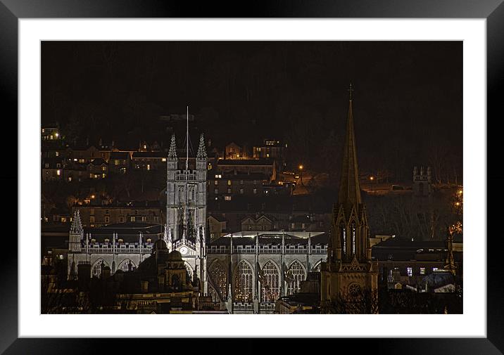 bath abbey Framed Mounted Print by alex williams