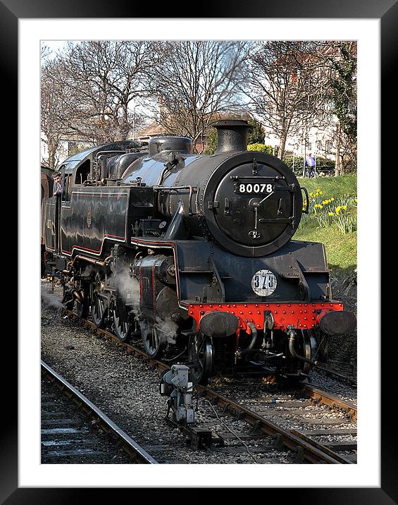 80078 Swanage to Corfe line Framed Mounted Print by Graham Piper
