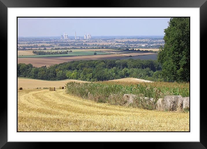 Distant Didcot Framed Mounted Print by Graham Piper