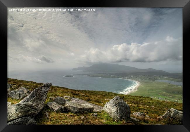  On top of Achill Island Framed Print by Declan Howard