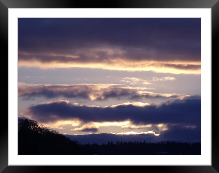 Clouds Framed Mounted Print by Nigel G Owen