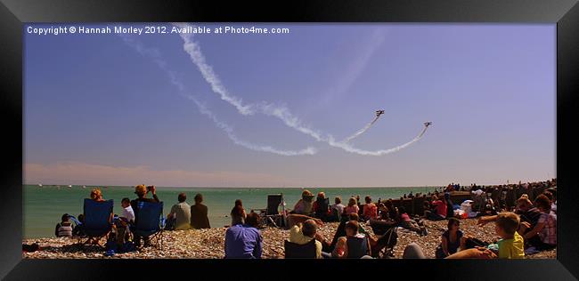 Airbourne, Eastbourne Framed Print by Hannah Morley