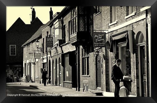 High Street, Rye Framed Print by Hannah Morley