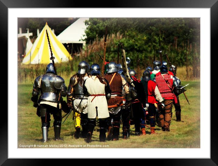 Knights Headed for Battle Framed Mounted Print by Hannah Morley