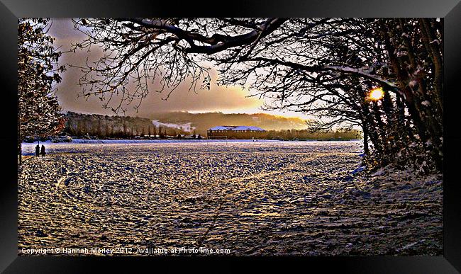 Snow Scene Framed Print by Hannah Morley
