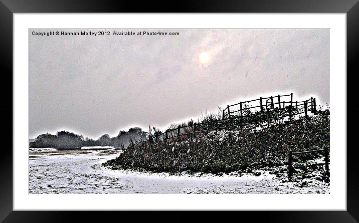 Snow Scene Framed Mounted Print by Hannah Morley
