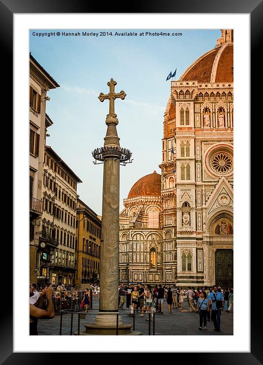  Florence Cathedral Framed Mounted Print by Hannah Morley