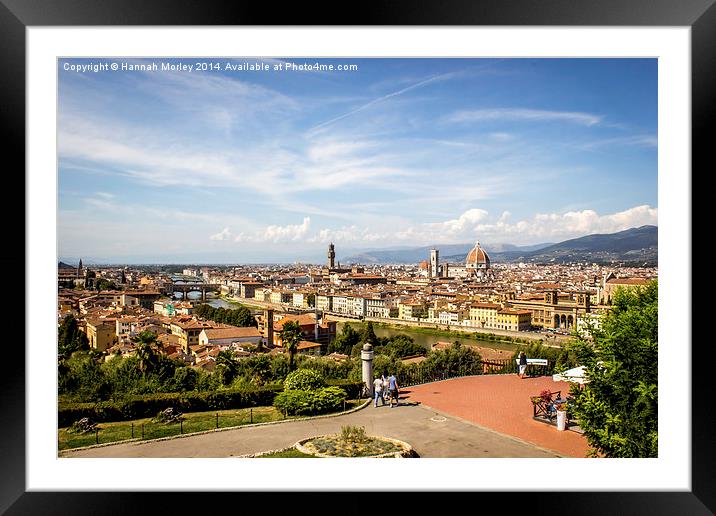  Florence Cityscape Framed Mounted Print by Hannah Morley