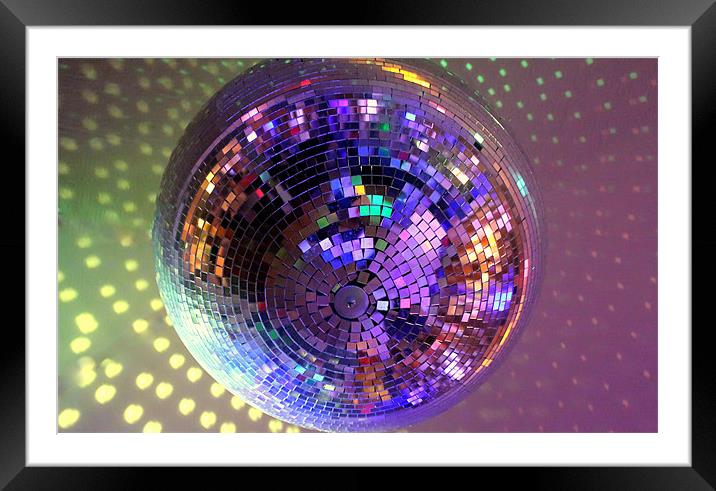 Let's Disco! Framed Mounted Print by Hannah Morley