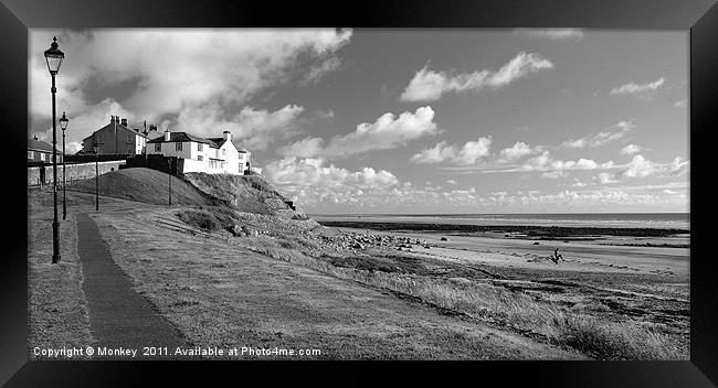 Seascale beach Framed Print by Anthony Michael 