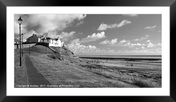 Seascale beach Framed Mounted Print by Anthony Michael 