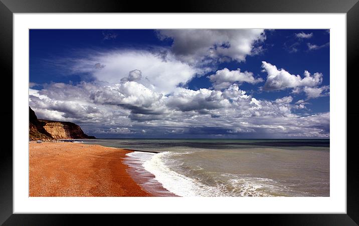 Hastings Beach  Framed Mounted Print by Anthony Michael 