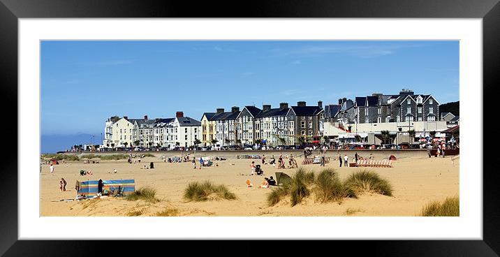 Barmouth Beach Wales Framed Mounted Print by Anthony Michael 