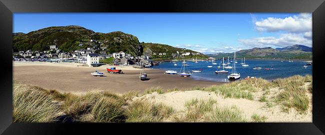 Barmouth Panorama Framed Print by Anthony Michael 