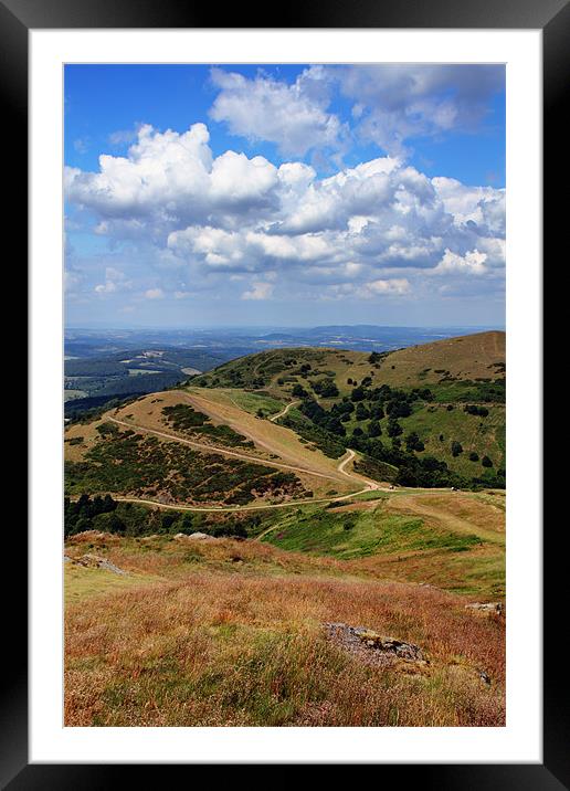 The Malvern Hills Framed Mounted Print by Anthony Michael 