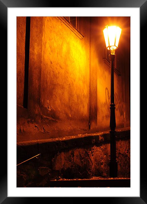 Street Light of Prague Framed Mounted Print by Adam Lucas