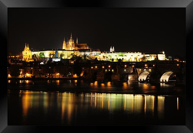 Night Prague Framed Print by Adam Lucas