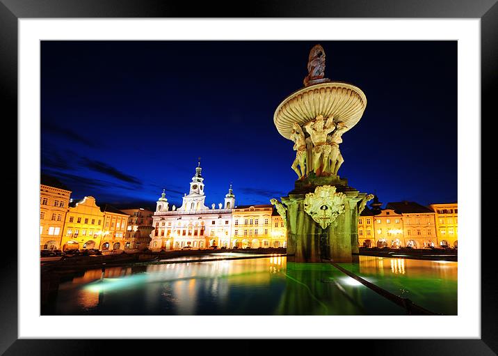 Baroque Fountain Framed Mounted Print by Adam Lucas