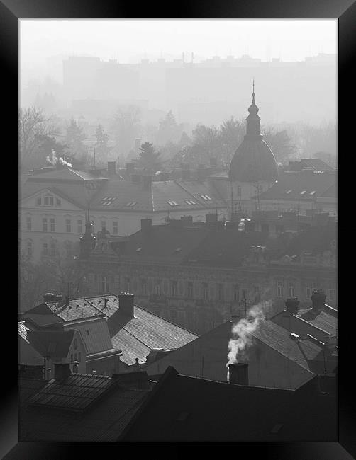 Misty Olomouc Framed Print by Adam Lucas