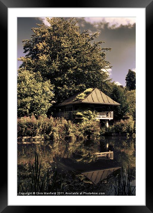 BoatHouse Framed Mounted Print by Chris Manfield