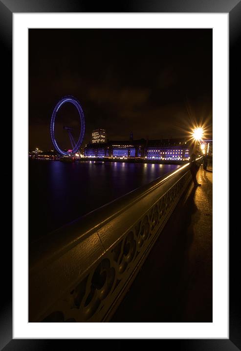 A view From Westminster Bridge Framed Mounted Print by Chris Manfield