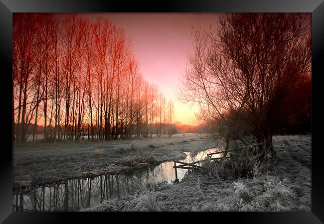 Sunrise On The Blackwater Framed Print by Chris Manfield