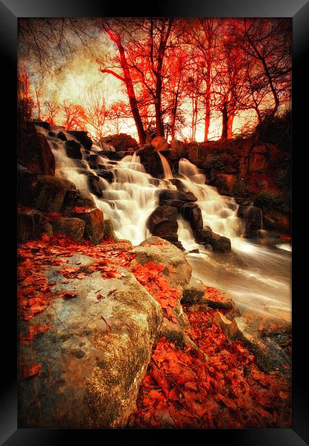 Autumn Falls Framed Print by Chris Manfield