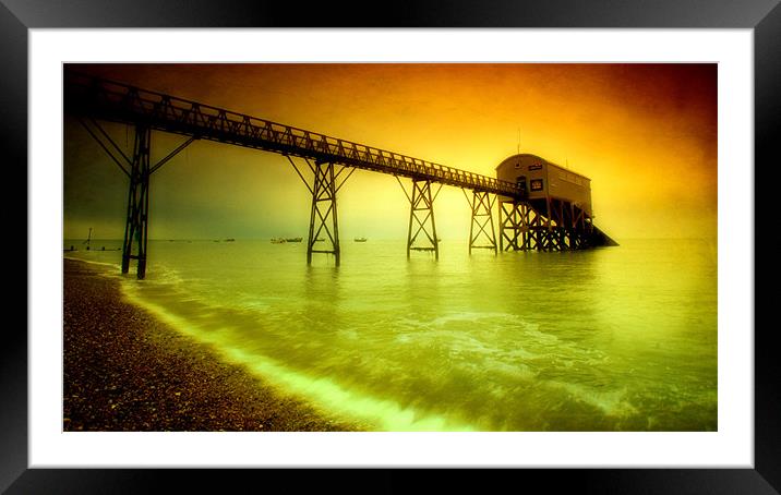 lifeboat station Framed Mounted Print by Chris Manfield