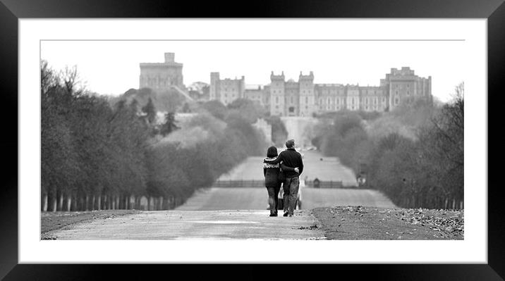 Lovers Walk Framed Mounted Print by Chris Manfield