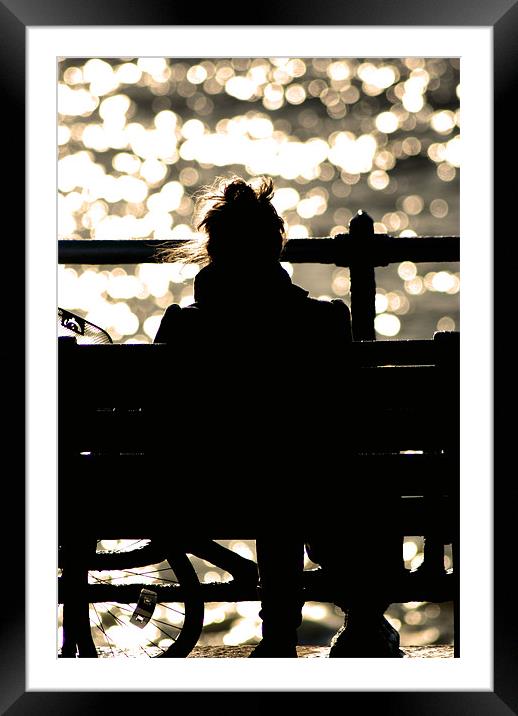 Lost in contemplation Framed Mounted Print by Chris Manfield