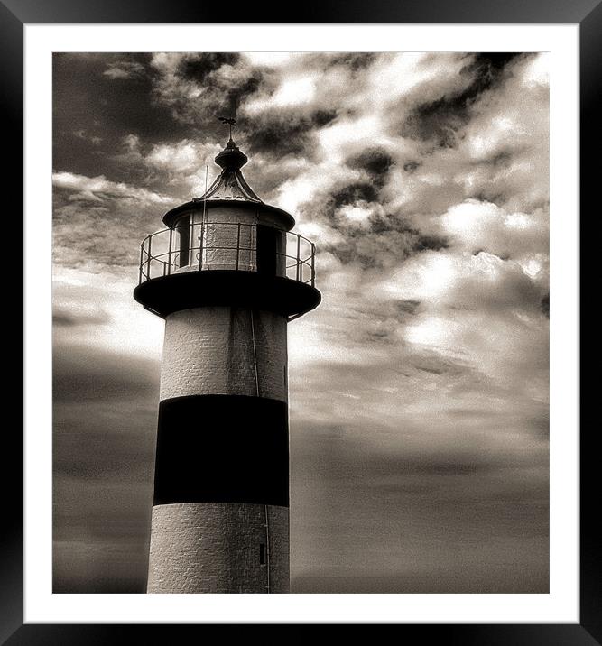 Southsea Castle Lighthouse Framed Mounted Print by Chris Manfield