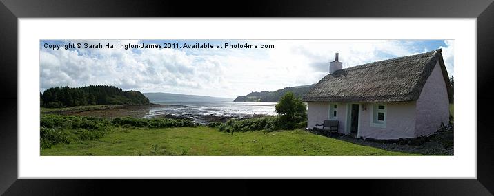 Fisherman's bothy, Isle of Mull Framed Mounted Print by Sarah Harrington-James