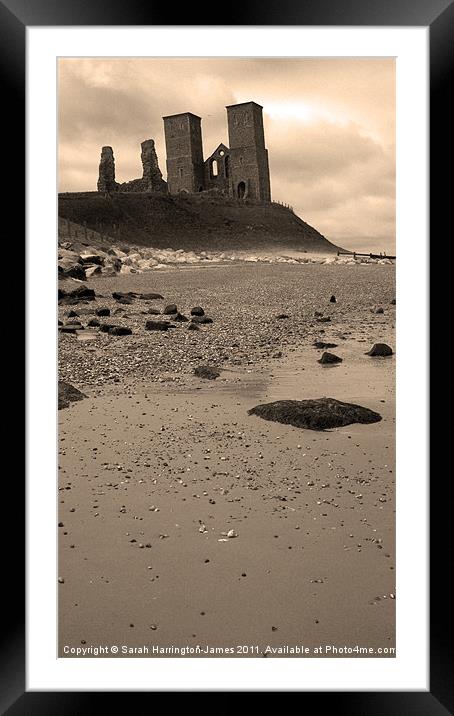 Reculver Castle, Kent Framed Mounted Print by Sarah Harrington-James